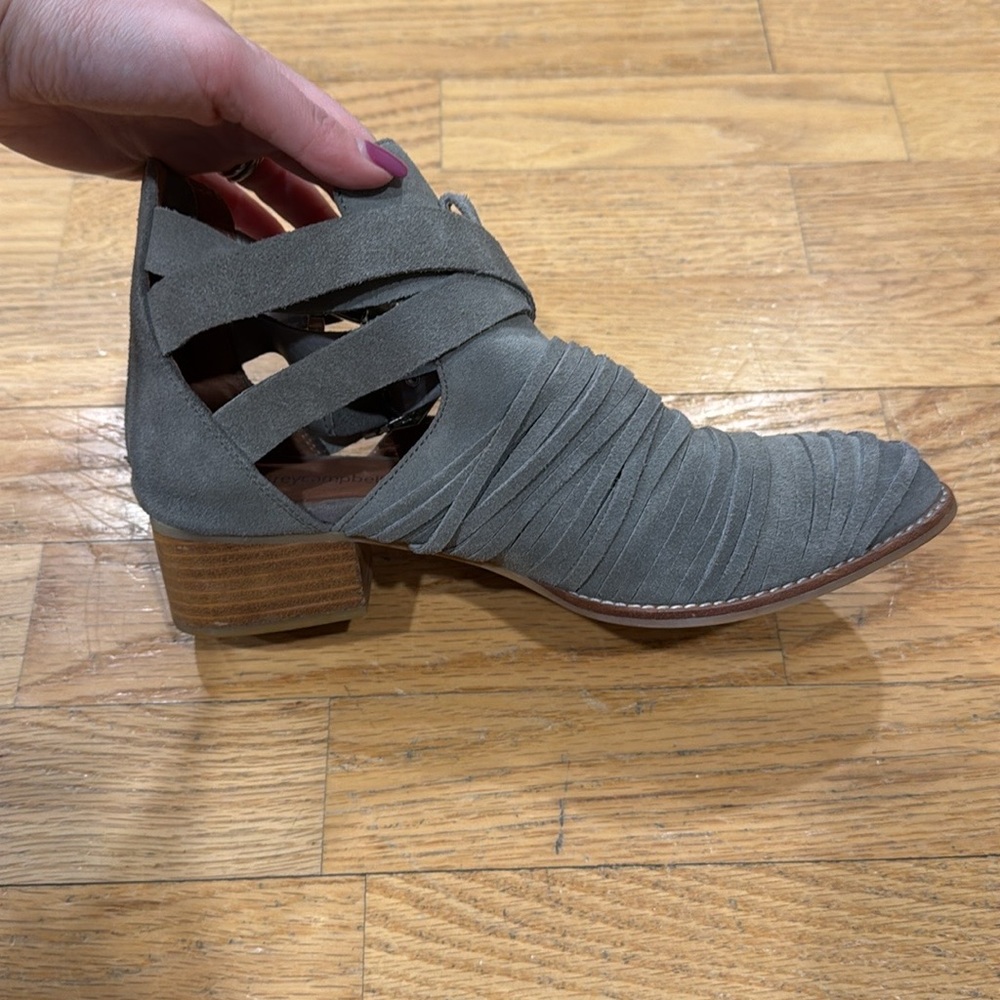 Jeffrey Campbell Nuestra Suede Cut-Out Booties - Picture 7 of 11